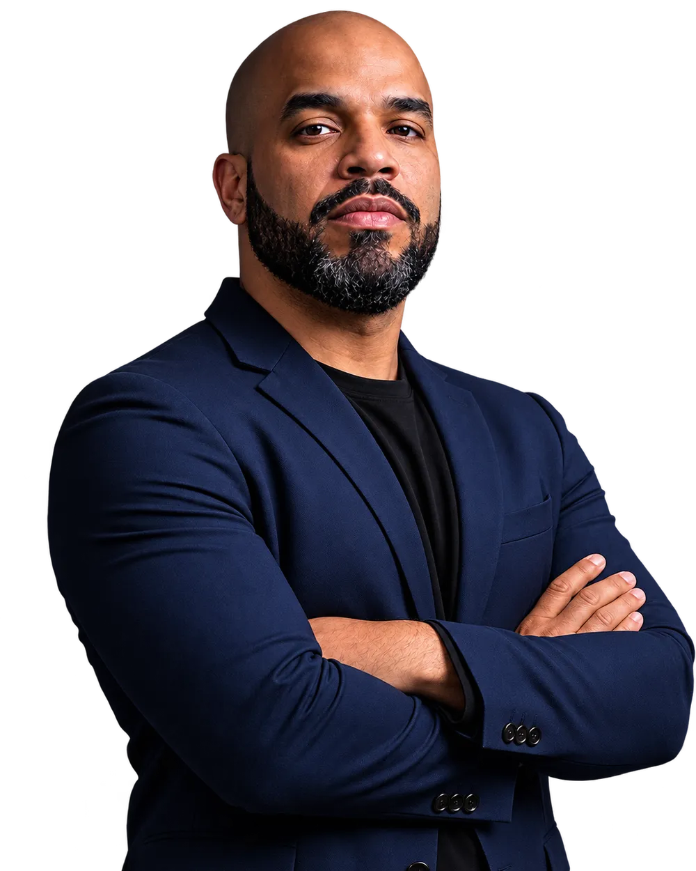 Professor Rogério de Oliveira, de braços cruzados